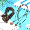 Korea Waxed Polyester Cord Adjustable Necklace Making NJEW-YW00001-5