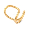 Ion Plating(IP) 304 Stainless Steel Cuff Finger Rings for Women RJEW-S414-61B-G-1