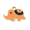 Ion Plating(IP) 304 Stainless Steel Enamel Charms FIND-Q111-02G-01-1