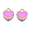 Alloy Enamel Charms X-ENAM-S121-041G-3