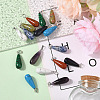 16Pcs 8 Styles Natural & Synthetic Mixed Gemstone Pendants G-YW0002-35-2