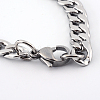 201 Stainless Steel Curb Chains  Necklaces NJEW-R063-32P-3