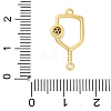 Brass Black Enamel Connector Charms LS-KK-NH0005-02G-3
