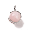 Natural Rose Quartz Pendants G-A212-01P-05-2