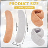 2Pcs 2 Colors Imitation Rex Rabbit Fur Collars AJEW-BC0010-76B-2