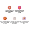 200Pcs Opaque Acrylic Beads PACR-FS0001-03-4