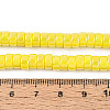 AB Color Plated Opaque Glass Beads Strands LS-GLAA-T026-3x6mm-P12-4