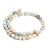 Natural Frosted Flower Amazonite Beads Strands GG-CBA6382-A04-8mm-02-4
