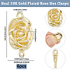 6Pcs Brass Box Clasps KK-BBC0020-08-2