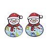 Christmas Themes Opaque Printed Acrylic Pendants LS-OACR-B037-03-1