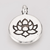 Tibetan Style Alloy Pendants TIBE-T011-111AS-FF-1