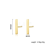 Stylish Stainless Steel Women's Stud Earrings for Daily Wear DJ6154-1