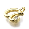 Brass Micro Pave Cubic Zirconia Pendants KK-B132-12G-A-2