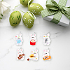 60Pcs 6 Style Music Theme Opaque Resin Pendants RESI-DC0001-06-7