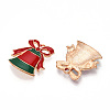 Christmas Theme Alloy Enamel Pendants ENAM-N056-403D-2