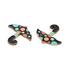 Alloy Enamel Pendants ENAM-C005-35G-03-3