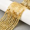 Natural Citrine(Heated) Beads Strands G-G259-D03-3mm-1