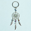 Natural Fluorite with Aolly Keychain LS-PW-WG49538-07-1