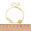 Sports Brass Micro Pave Cubic Zirconia Infinity Link Bracelets LS-BJEW-D386-01D-G-3