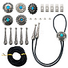  DIY Flower Bolo Tie Making Kit DIY-PJ0001-38-1