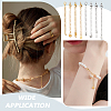 16Pcs 8 Styles 304 Stainless Steel Chain Extender STAS-ME0003-36-4