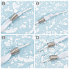 72Pcs 3 Colors Iron Bead Cone IFIN-CA0001-41-5