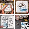 Plastic Reusable Drawing Painting Stencils Templates DIY-WH0202-373-4