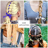 Kissitty 16 Bags 16 Style Metallic/Polyester/Organza/Yarn Cords Cords Hair Braiding String OHAR-KS0001-01-12