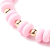 Handmade Polymer Clay Beads Stretch Bracelets BJEW-JB06433-7