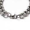 Tarnish Resistant 304 Stailess Steel Curb Chain Bracelets BJEW-N280-10P-2