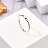 Rhodium Plated 925 Sterling Silver Adjustable Rings RJEW-S397-01P-09-1