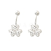 S999 Fine Silver Stud Earrings EJEW-A127-01S-4