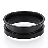 201 Stainless Steel Grooved Finger Ring Settings STAS-TAC0007-04B-1