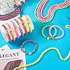 9 Strands 9 Colors Handmade Polymer Clay Beads CLAY-TA0001-53-7