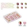497Pcs 5 Style Rainbow ABS Plastic Imitation Pearl Beads OACR-YW0001-09C-2
