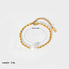 Stainless Steel Oval Link Chain Bracelets for Women XX2204-4