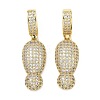Brass Micro Pave Cubic Zirconia Pendants KK-P345-17G-01-1