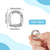 18Pcs Alloy Spring Gate Rings FIND-SC0014-06P-2