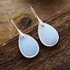 Teardrop Brass Dangle Earrings FS-WGF2982-15-1