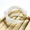 Twisted Acrylic Cuff Bangles for Women BJEW-F538-03A-1