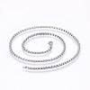 Non-Tarnish 304 Stainless Steel Box Chain Necklaces LS-NJEW-F227-09P-04-1