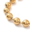 Vacuum Plating 304 Stainless Steel Ball Chain Necklace & Bracelet Set STAS-D181-01G-02D-5