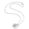 Luminous Alloy Locket Heart Pendant Necklaces NJEW-F284-07A-3