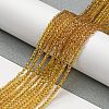 Transparent Gradient Color Glass Beads Strands GLAA-H021-01A-36-5