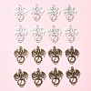 30Pcs 2 Colors Tibetan Style Alloy Pendants TIBEP-FS0001-17-7