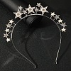 Iron with Rhinestone Hair Bands PW-WG83403-02-1