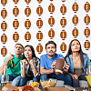 Rugby Decoration Paper Hanging Banners AJEW-SP0004-84-5