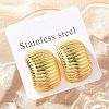 304 Stainless Steel Stud Earrings for Women LS-EJEW-A125-59G-1