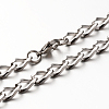 Tarnish Resistant 304 Stainless Steel Twisted Chain Bracelets BJEW-N263-03P-2