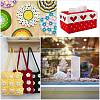 4 Sheets Rectangle Plastic Mesh Canvas Sheets DIY-CP0012-72A-4